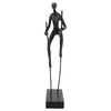 Resin 15\" Man on Stilts - Bronze