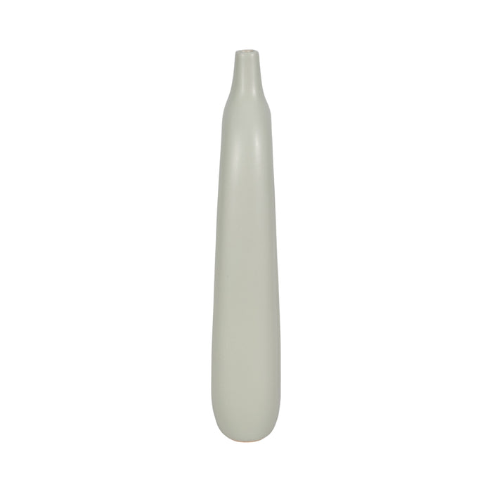 Ceramic 14\" Open Cut-Out Vase - Sage Green