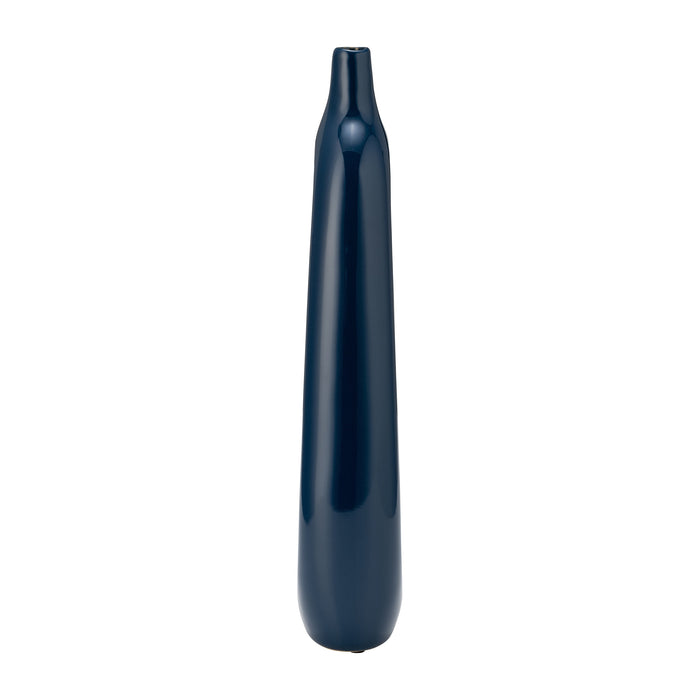 Ceramic 14\" Open Cut-Out Vase - Blue