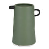 Ceramic 9\" Eared Vase - Dark Sage