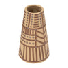 Ceramic 8\" Eclectic Vase - Irish Cream
