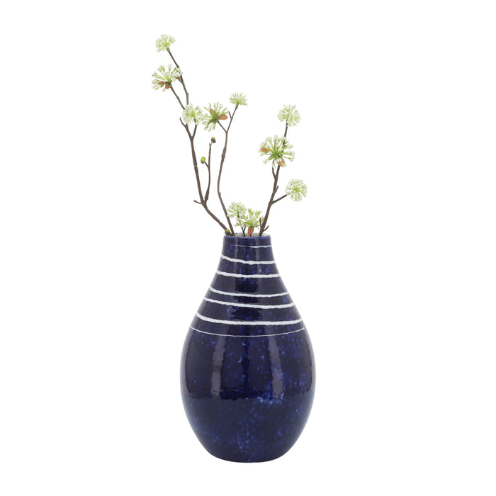 Ceramic 10\" Primeval Vase - Blue 