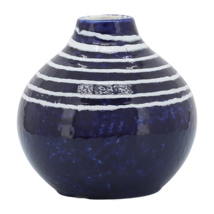 Ceramic 5\" Primeval Vase - Blue 