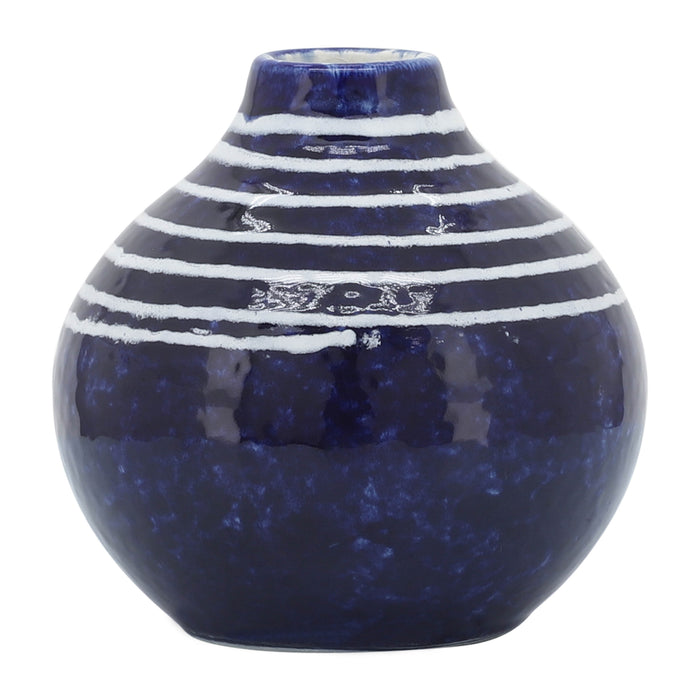 Ceramic 5\" Primeval Vase - Blue 