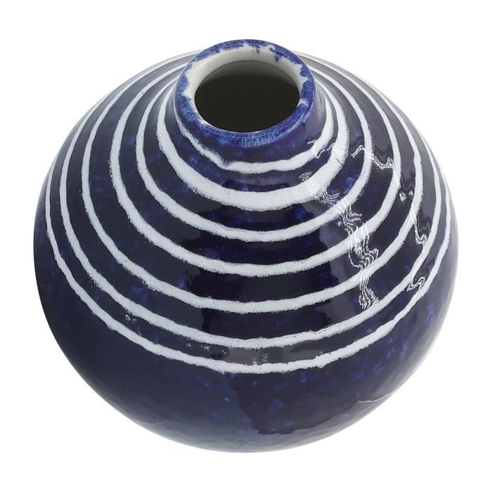 Ceramic 5\" Primeval Vase - Blue 