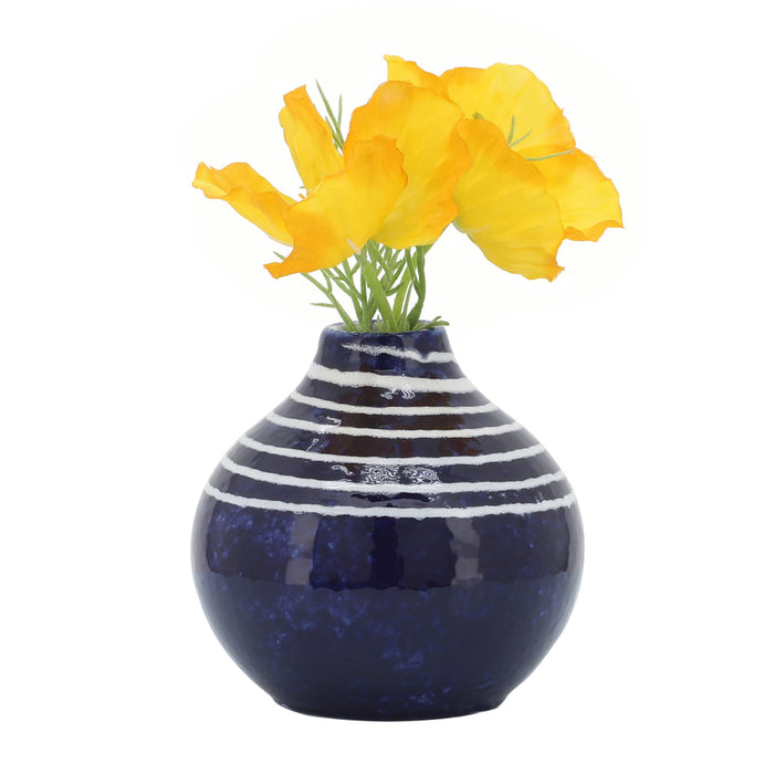Ceramic 5\" Primeval Vase - Blue 