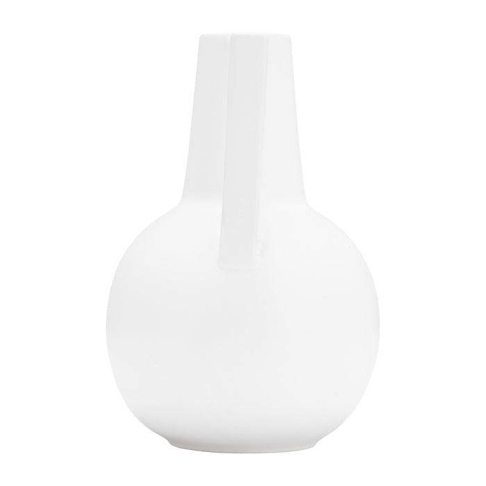 Ceramic 9\" Vase - White