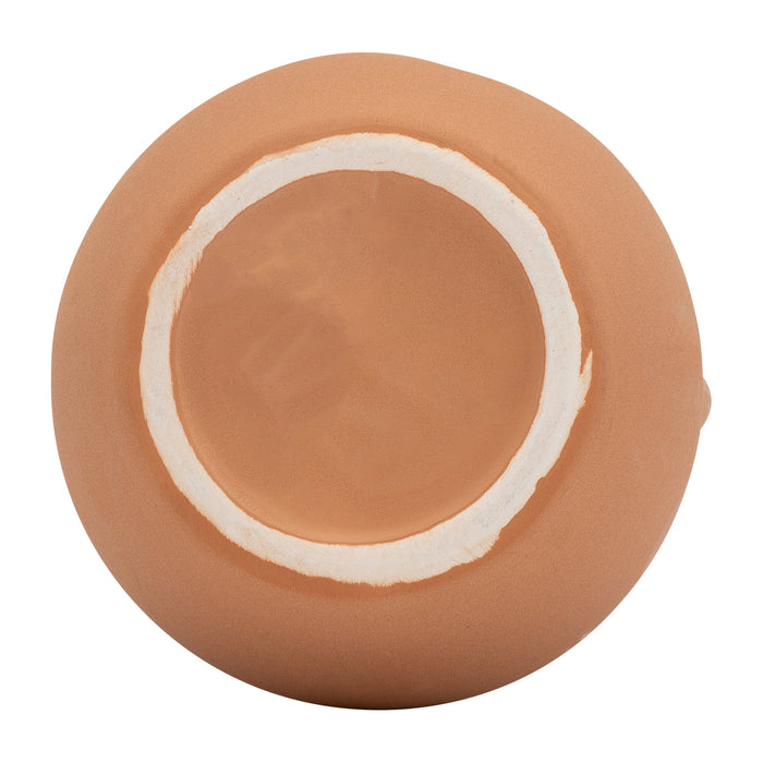 Ceramic 8\" Vase with Handles - Terracotta