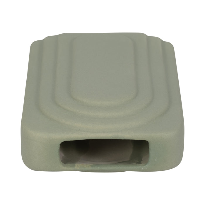 Dolomite 7\" Rectangular Vase - Dark Sage