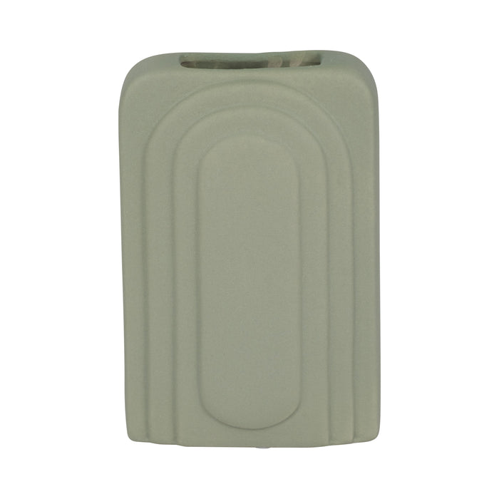 Dolomite 7\" Rectangular Vase - Dark Sage