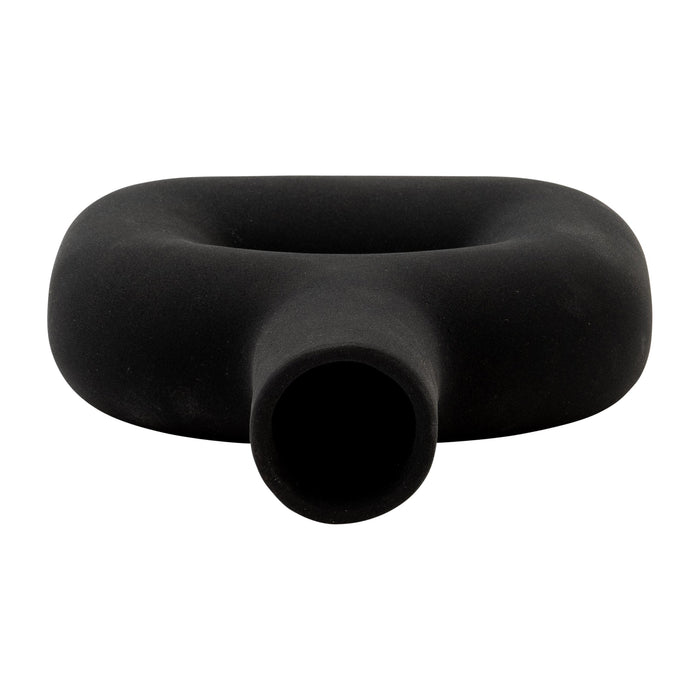 Dolomite 8\" Open Cut Vase - Black 
