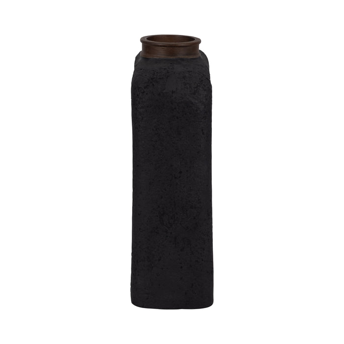 Ecomix 15\" Abstract Vase - Black 