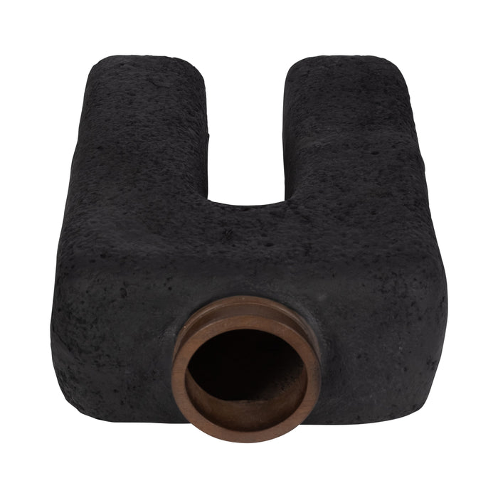 Ecomix 15\" Abstract Vase - Black 