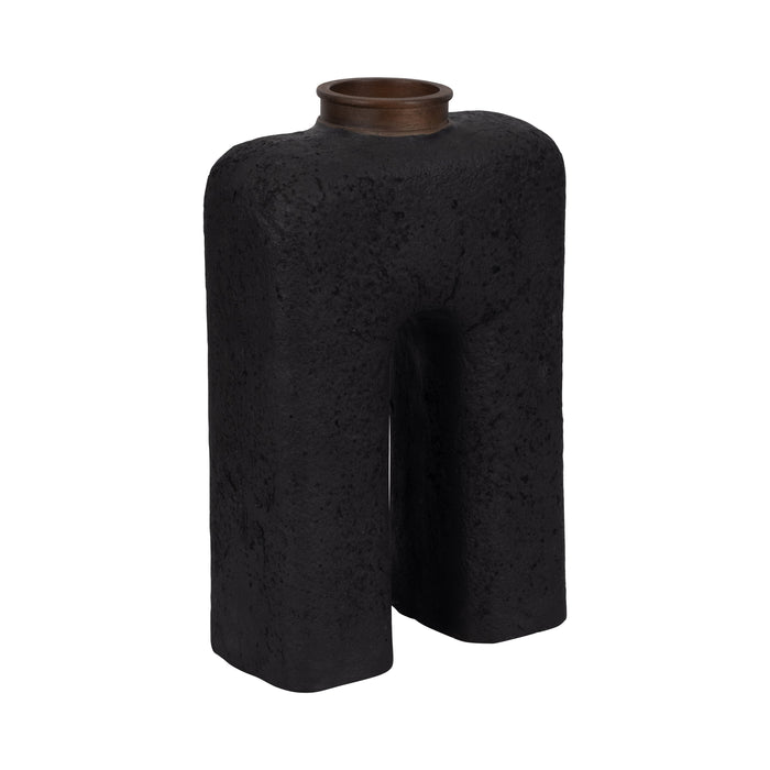 Ecomix 15\" Abstract Vase - Black 