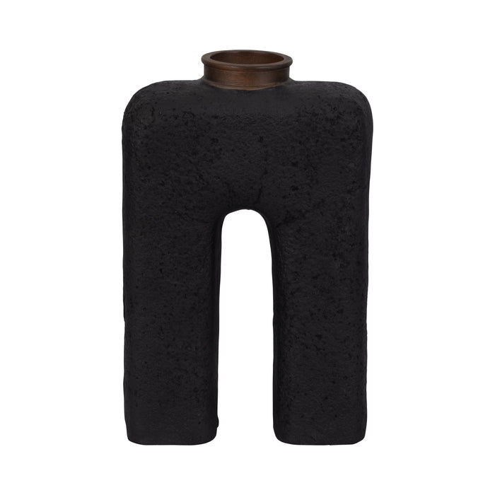 Ecomix 15\" Abstract Vase - Black 
