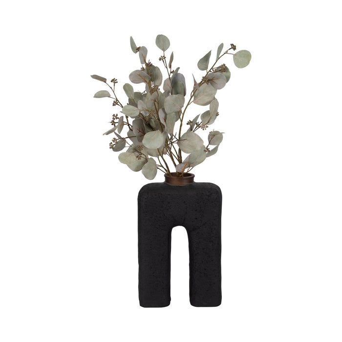 Ecomix 15\" Abstract Vase - Black 