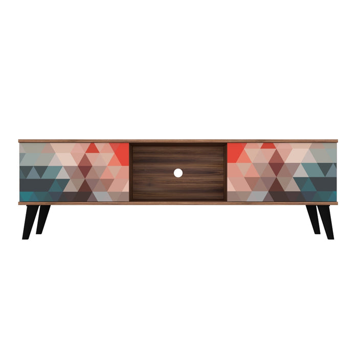 Manhattan Comfort Doyers 62.20\" Mid-Century Modern TV Stand - Multi-Colour