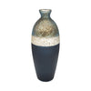 Glass 16\" Tri-Coloured Glittered Vase