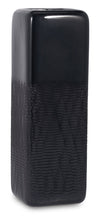 Ceramic 18\" Squared Groove Vase - Black 