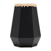Ceramic 11\" Vase with Weaving - Black