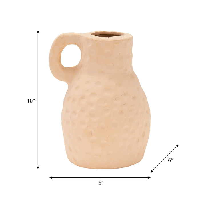 Teracotta 10\" Texture Vase 