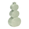 Ceramic 12\" Stacked Circles Vase - Cucumber
