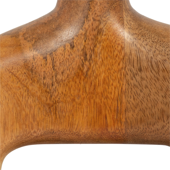 Wood 6\" Coned Mushroom - Burnt Orange 