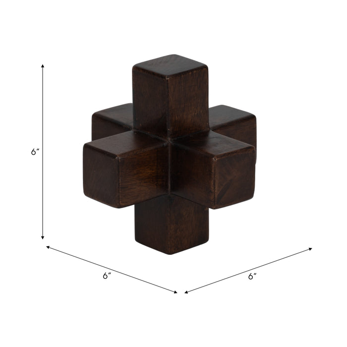 Wood 6\" Jack - Brown