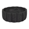 Wood 9\" Scalloped Bowl - Black
