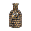 Glass 8\" Mosaic Vase - Copper 