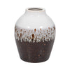 Clay 11\" Ombre Reactive Vase - Brown and White