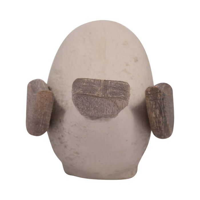 Ecomix - 10\" Bird Decoration - Ivory 