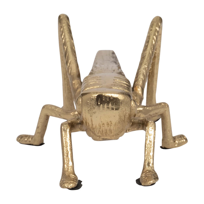 Metal 6\" Grasshopper - Gold 