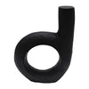 Metal 9\" Looped Sculpture - Black