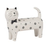 8\" x 7\" Daisies Cat - White 