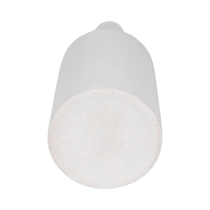 Dolomite 16\" Rough Textured Bottle Vase - White