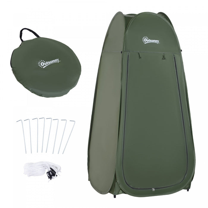 Outsunny Pop Up Shower Tent Portable Dressing Changing Room Privacy Shelter Tents For Outdoor Campin