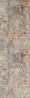 Camellia Traditional 2'6\" x Runner Rug in Multi Indoor Area Rug 