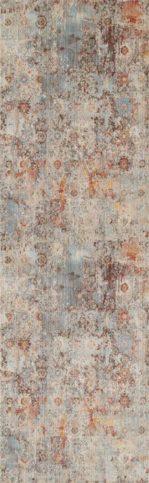 Camellia Traditional 2'6\" x Runner Rug in Multi Indoor Area Rug 