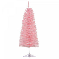 Homcom 4ft Pencil Artificial Christmas Tree With 188 Branch Tips