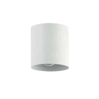 Dainolite Theron 1 Light Flush Mount Matte White Finish Lamp