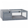 Pawhut Wood Tortoise House Indoor Outdoor Turtle Habitat Reptile Cage For Lizards, Geckos 35.75\" X 2