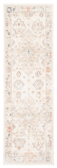 Rococo Ivory Runner Area Rug - 2'8
