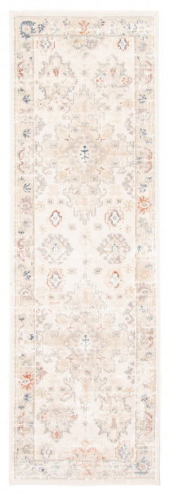Rococo Ivory Runner Area Rug - 2'8\" X 8'2\"  