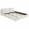 Ava Upholstered Bed with Loop-Pile Fabric,King Size - Light Beige 