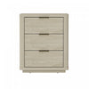 Evelyn Modern 20\" Nightstand in Natural (3-Drawer) 