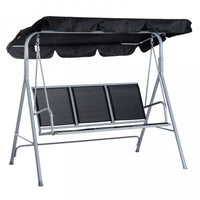 Outsunny 3-seater Patio Swing, Outdoor Swing Chair, A Frame Porch Swing With Canopy Garden Hammock G