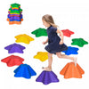 Outsunny 11pcs Larger Size Balance Stepping Stones For Kids With Non-slip Bottom, Stackable Obstacle
