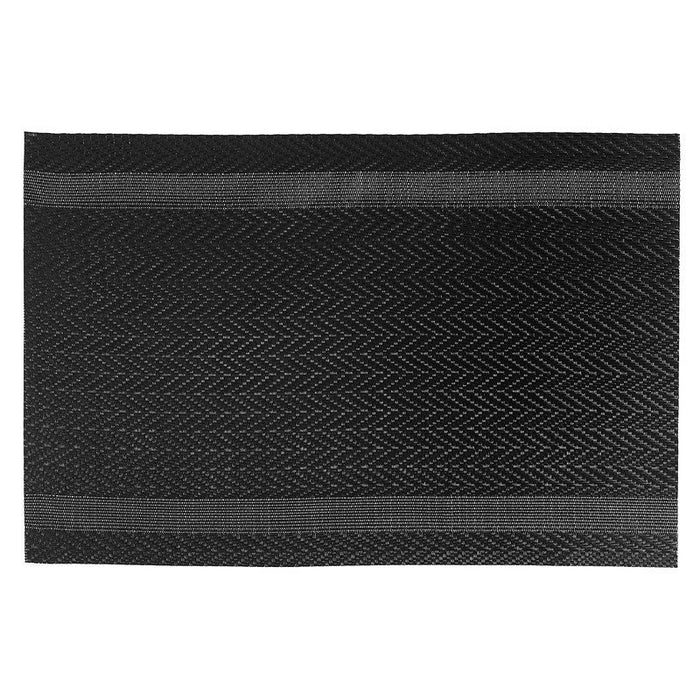 Vinyl Placemat Mackenzie Black - Set of 12