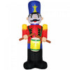 Homcom 8ft Walnut Soldier Inflatable Christmas Decoration